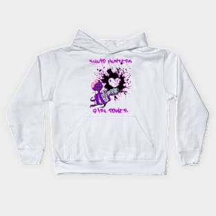 Squid Hunters Girl Power Kids Hoodie